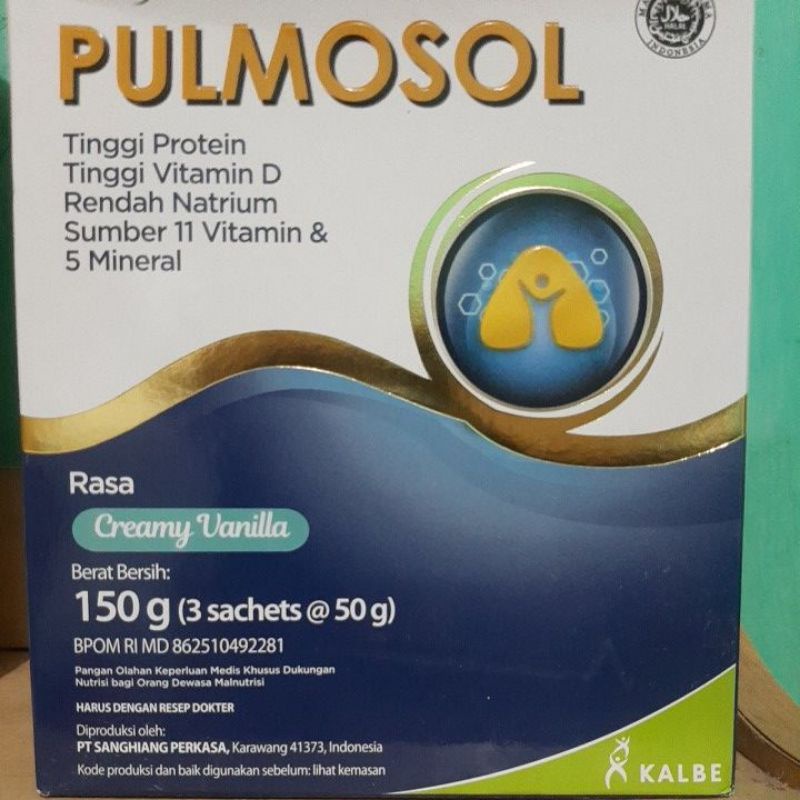 

susu pulmasol tinggi protein dan vit d isi 150gram(3 sachet@50gram)