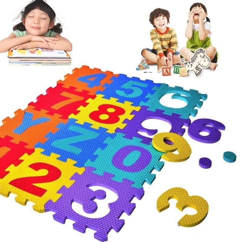 ASLI TAIWAN MATRAS Puzzle 36pc Anak Eva Karpet Alat Lantai belajar main Huruf Abjad Kualitas TERBAIK