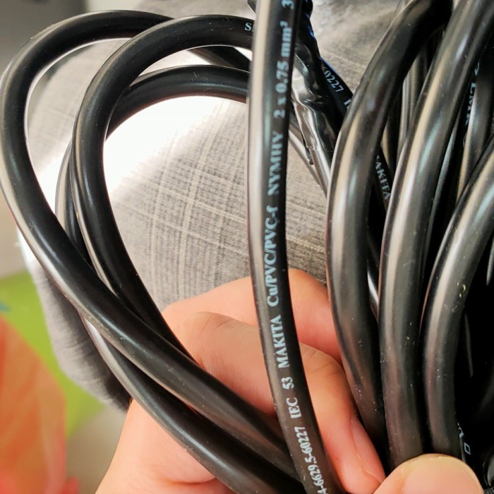 Kabel NYYHY 2x0.75mm² 2x0.75 mm Makita per meter