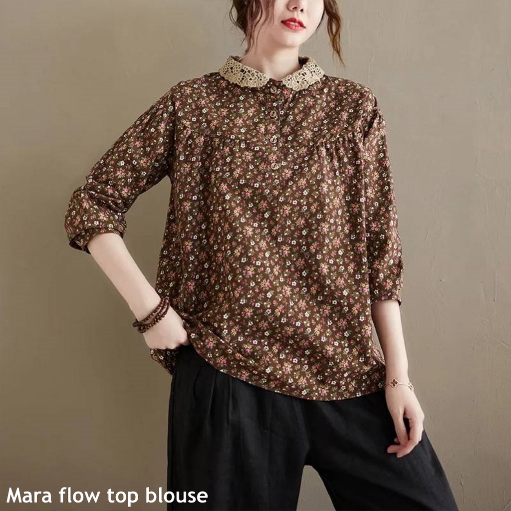 Mara flow top blouse - Thejanclothes