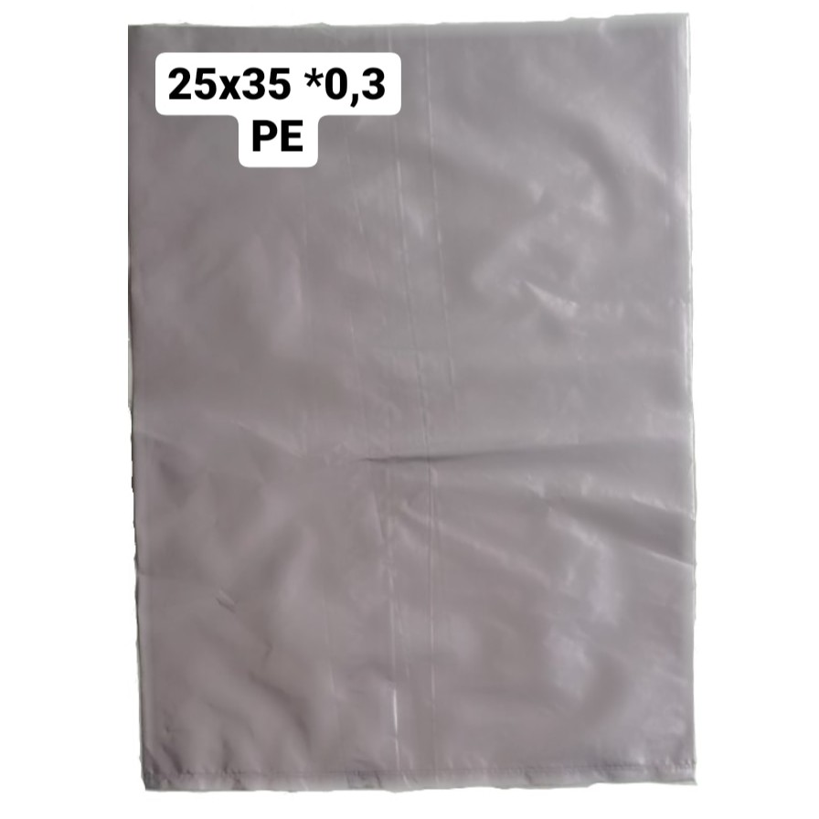 plastik packing tanpa plong 25x35 (PE) *0,3