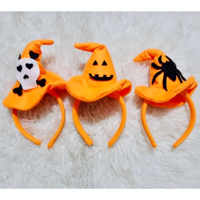 Bando Penyihir Halloween Kostum Witch Harry Potter Tengkorak Pumpkin Spider Labalaba Devil evil