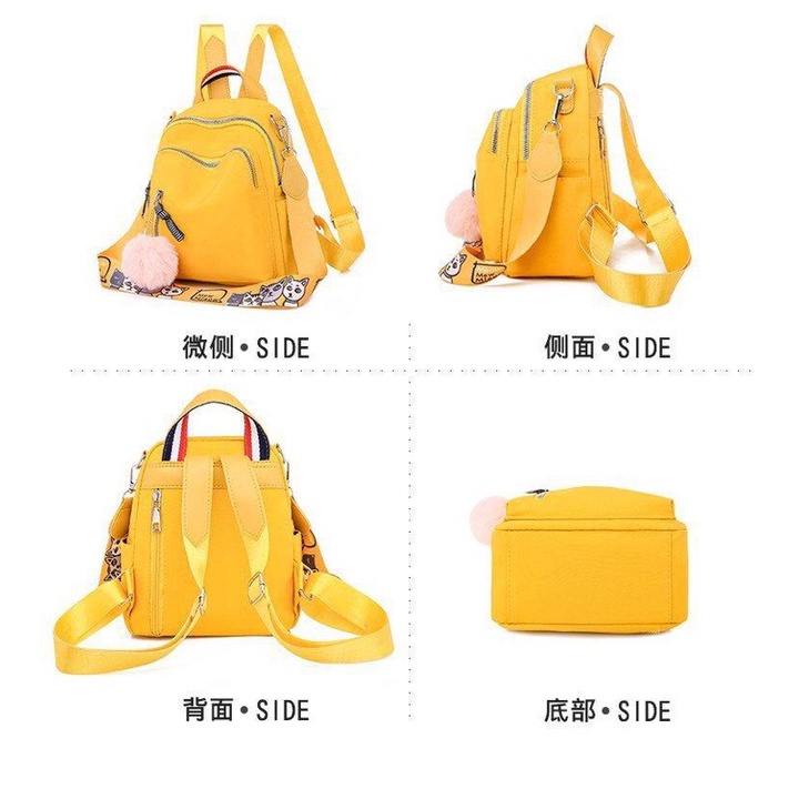 SG2838 syafniegalery ransel impor with pompom multifungsi 1657