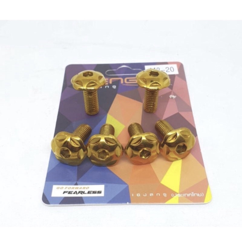 baut probolt piringan disc HENG flower spider star harga satuan only gold