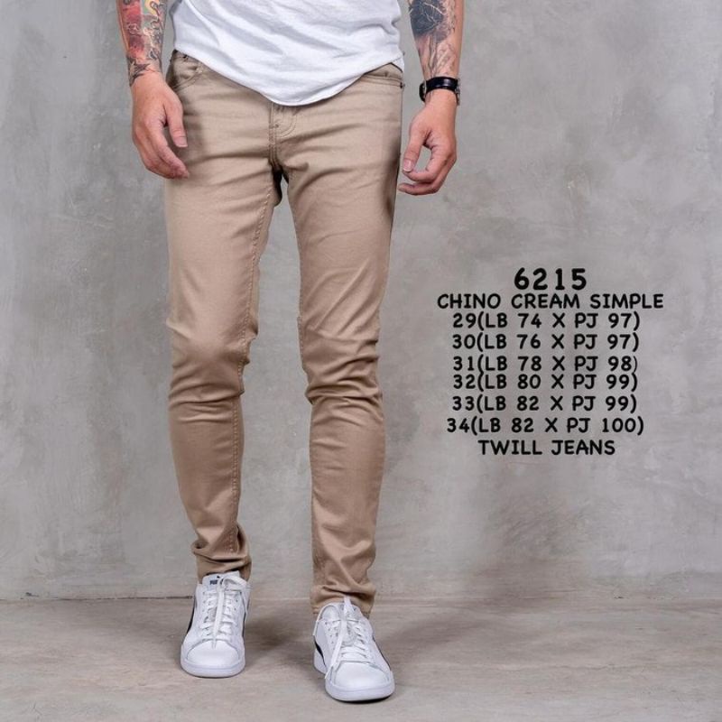 ( COD ) promo cuci gudang Celana chino panjang pria slimfit skinny kerjaharian casual formal size 27-39