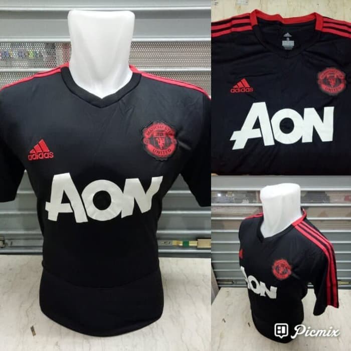 JERSEY MANCHESTER_UNITED MU TRAINING PREMATCH BLACK 2019 GRADE ORI