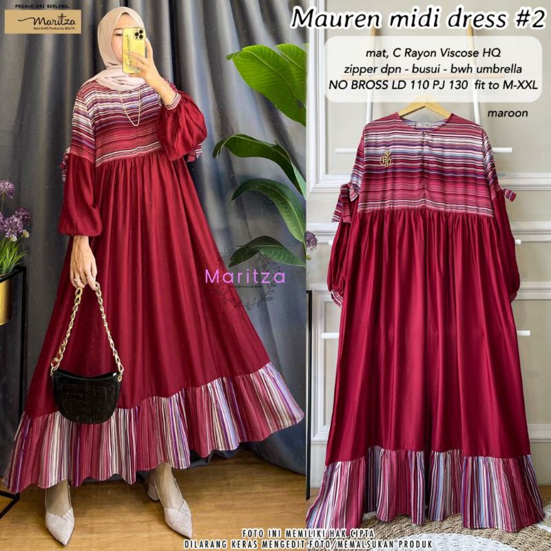 MAUREN MIDI DRESS #2 BY MARITZA // MIDI DRESS LD 110