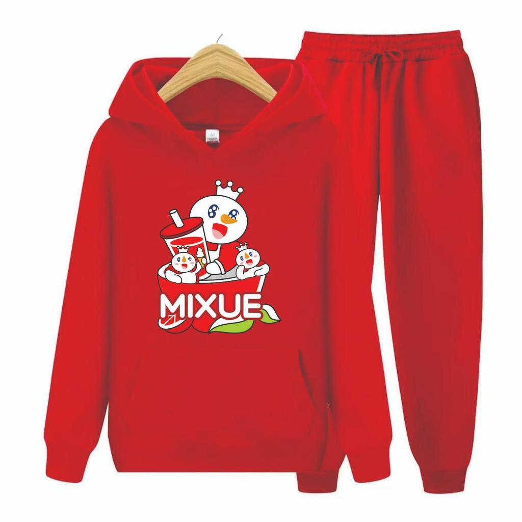 FenishaStore MIXUE ICE CREAM Sweater Hoodie Atasan Dan Setelan Anak Usia 4-13 Tahun Bisa Bayar Ditempat COD