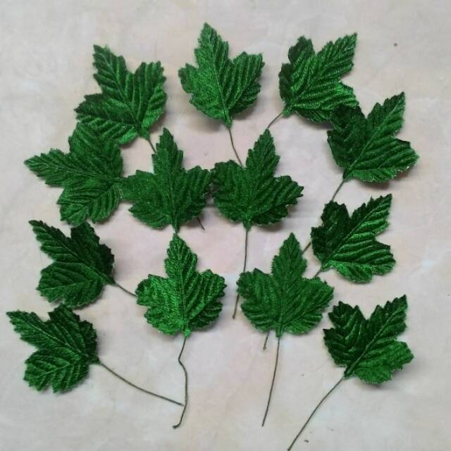 Isi 12 pcs daun anggur bludru