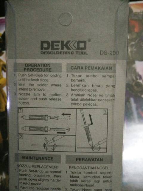 SEDOTAN TIMAH DEKKO DS-200 Korea