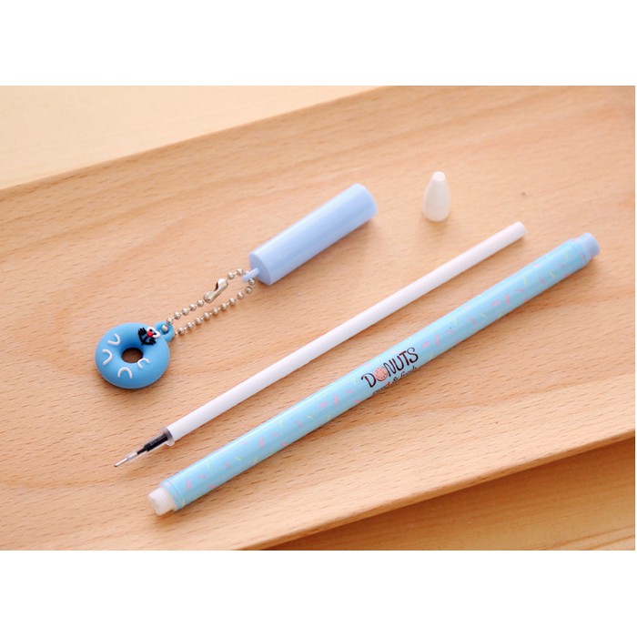 

donat|pen bentuk donat, pulpen korea line, pulpen korea unik