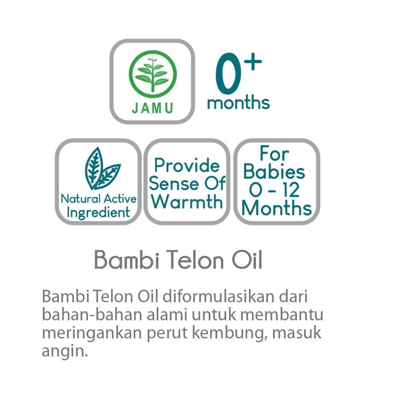 Bambi minyak telon 60 ml - Telon oil baby/minyak telon bayi