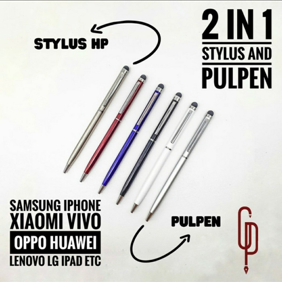 PROMO!! 4 in 1 Stylus 2IN1 Pen Ballpoint Pulpen Smartphone Stylus Touchscreen Laser Point, Senter + Laser Pointer + Pen + Stylus, Stylus Pen Untuk Semua Hp Android Tablet Laptop - Stylush Pen Android - Stilus Pen Android Tablet Laptop Pena Pulpen Pensil