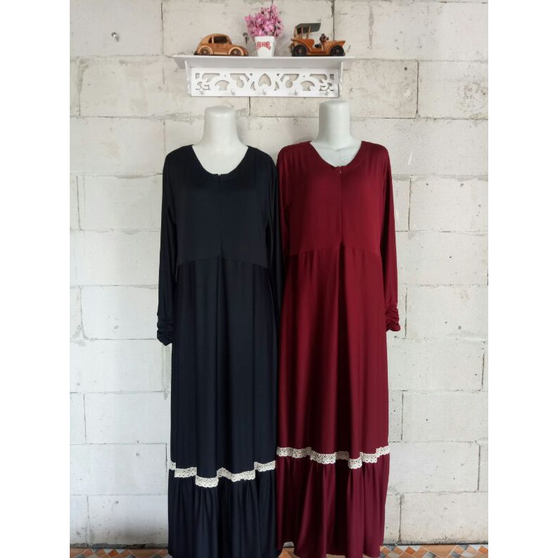 Gamis renda bawah