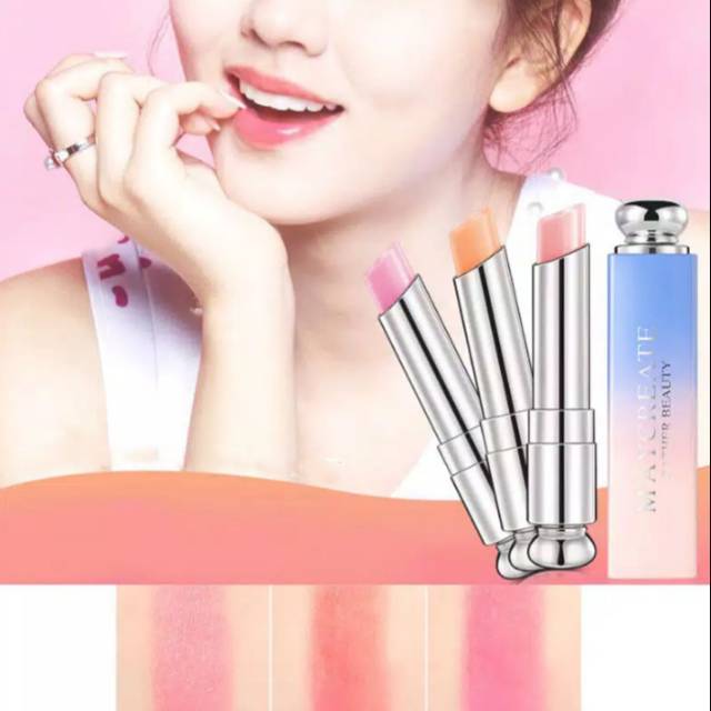 Lip balm warna lipstik maycreate gather beauty