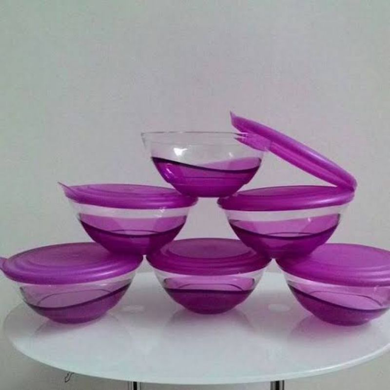 bowl crystal tupperware eleganzia bowl satuan
