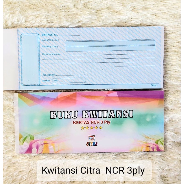 

Kwitansi/Kuitansi NCR/Tembus Citra 3ply/Rangkap 3 23x10cm(K640)