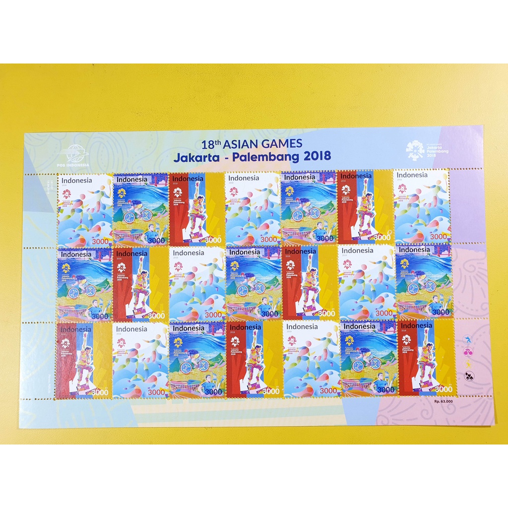 

Perangko Full Sheet 18th Asian Games Jakarta Palembang 2018