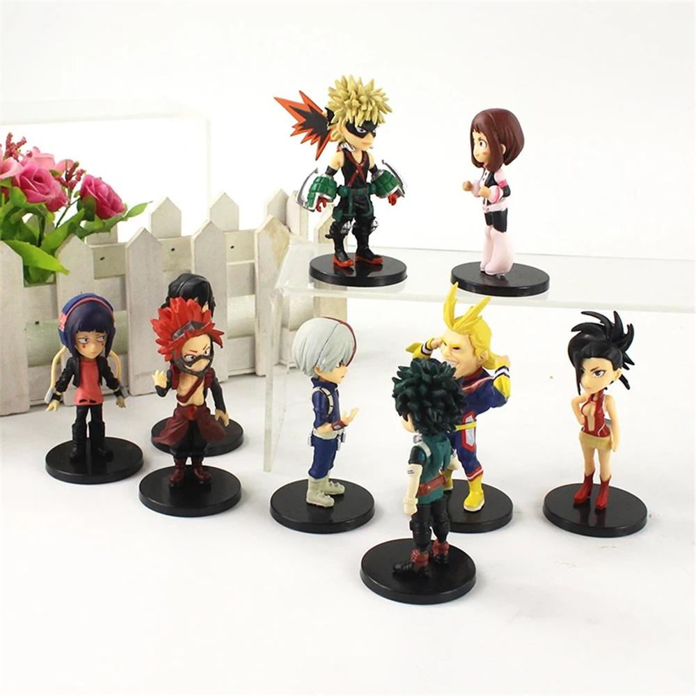 Figure Mainan Agustina Bahan PVC 9Pcs/Set Action Figure Gambar Age of Heroes Midoriya Izuku Model Anime