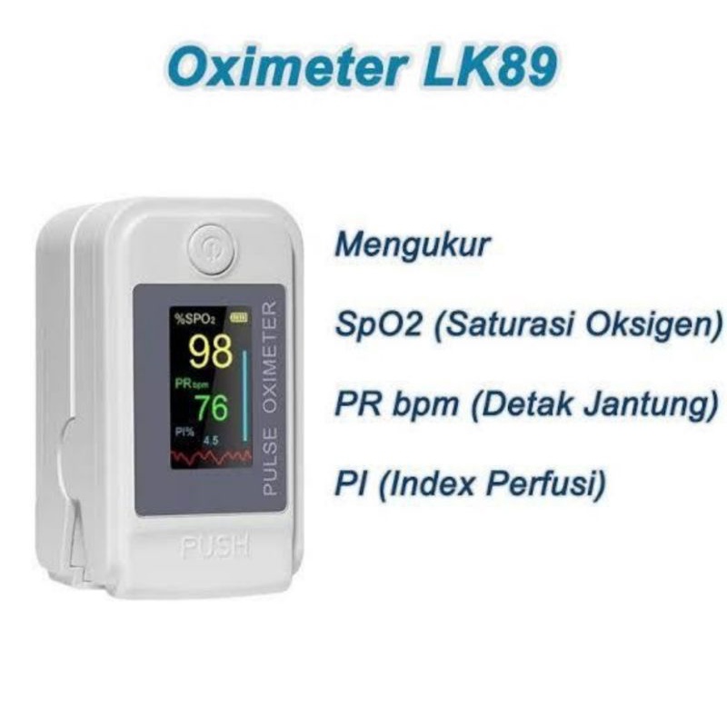 Oxymeter Pulse Fingertip LK89 LK88 LK87 - Oximeter Alat Pengukur Detak Jantung Kadar Oksigen