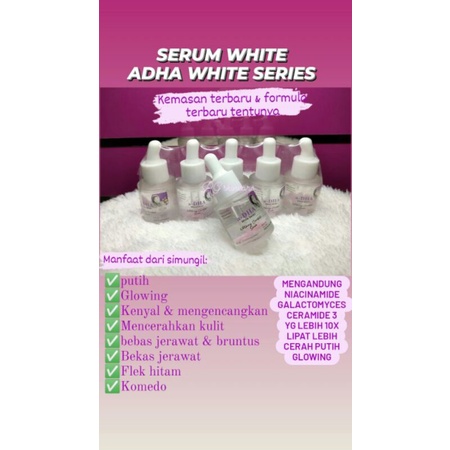 Serum white cosentrate ADHA white series labolatorium 20ml