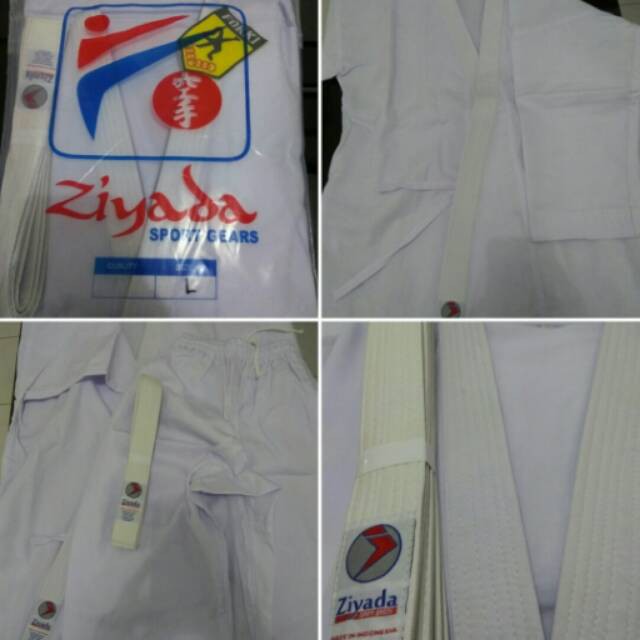 Promo Baju seragam karate Ziyada pemula pakaian tegi gi judo aikido jujitsu Murah