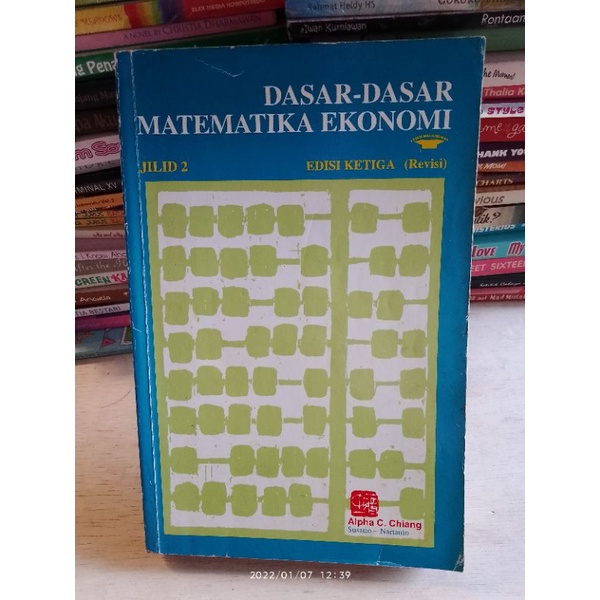 Buku DASAR - DASAR MATEMATIKA EKONOMI Jilid 2 Edisi Kelima - Alpha Chiang