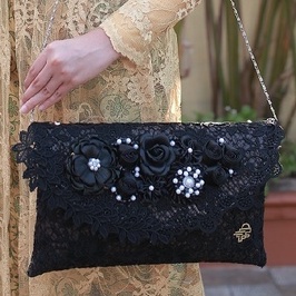 PSH Clutch Party Fashion Tas Wanita Full Brokat Okky