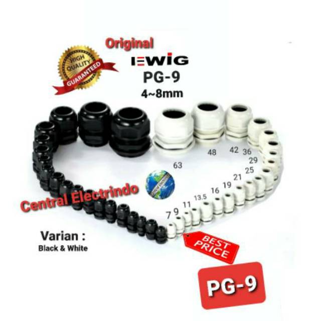 Cable Gland EWIG PG-9 (4~8mm)