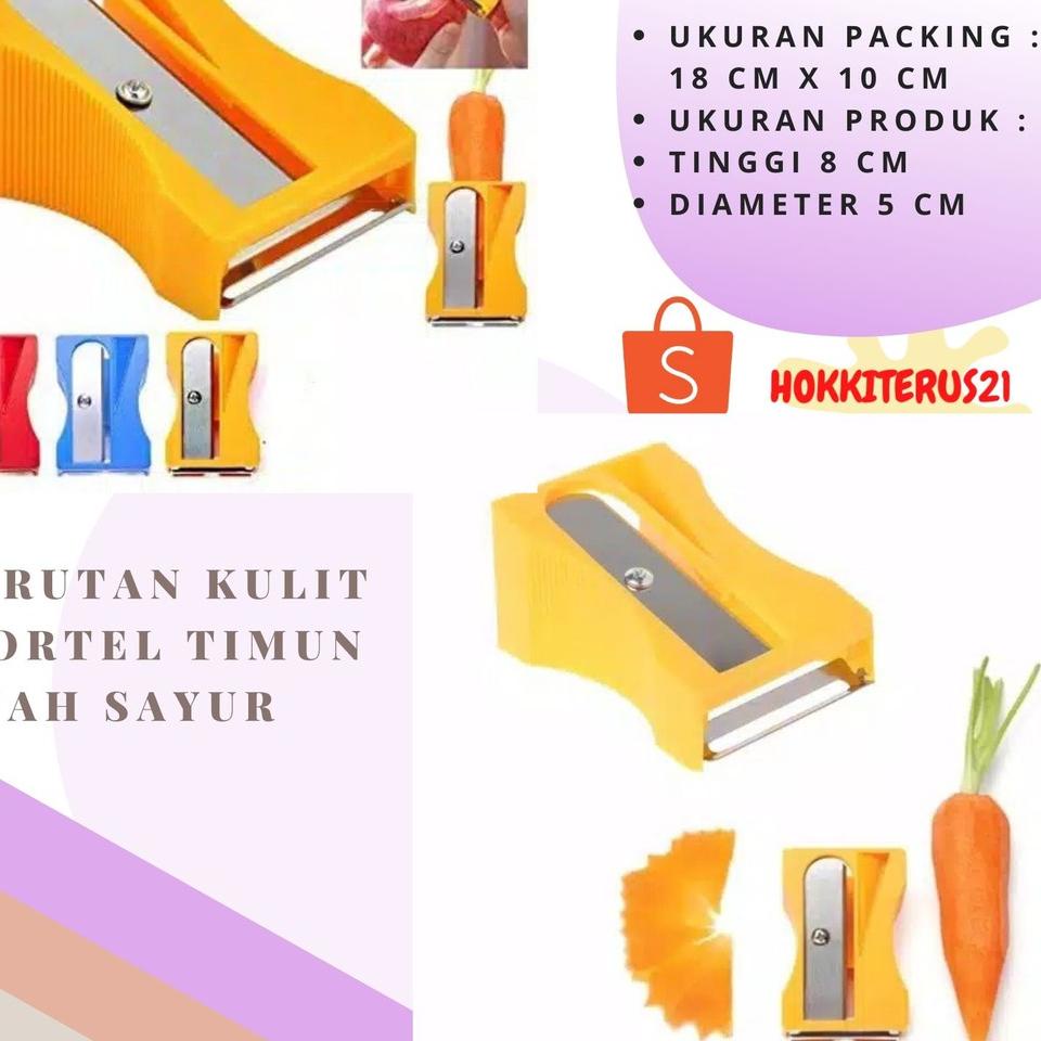 

[PTU➜] HOKKITERUS21 Rautan pengupas serutan kulit wortel timun buah sayur ➛ 73
