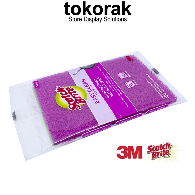 SCOTCH BRITE 3M SABUT SPONS CUCI PIRING ANTI GORES SCRUB PAD STD-/1-85