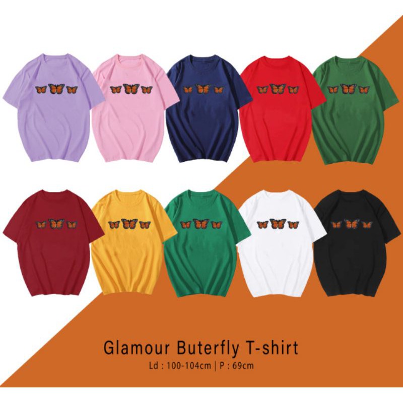 T-SHIRT / TUMBLR KAOS GLAMOUR BUTTERFLY OVERSIZE PREMIUM