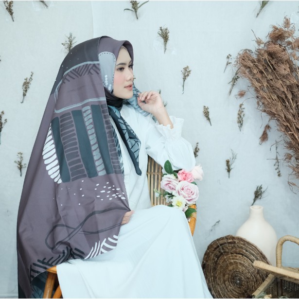 KERUDUNG SEGI EMPAT PRINTING MOTIF JILBAB SEGIEMPAT HIJAB SEGIEMPAT SCARF LESTARI