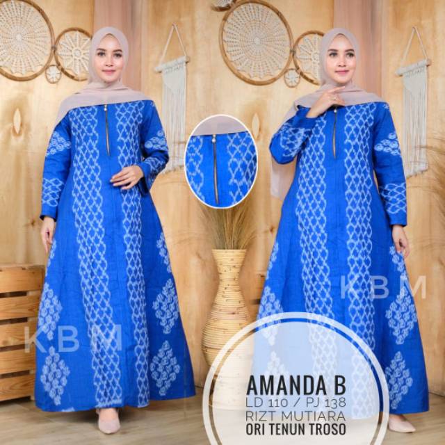 Gamis amanda ori tenun troso jepara