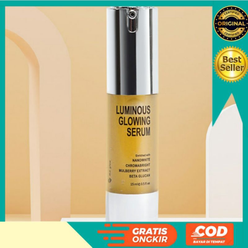 SERUM LUMINOUS MS GLOW. MS GLOW SKINCARE. SERUM. ESSENCE. BOOSTER. PEMBERSIH WAJAH.