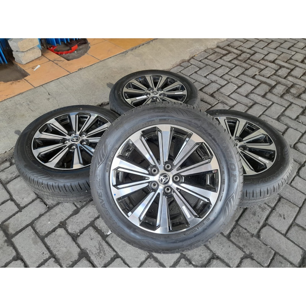 velg mobil bekas ori new avanza veloz ring 16 pcd 5x100  ban 195/60