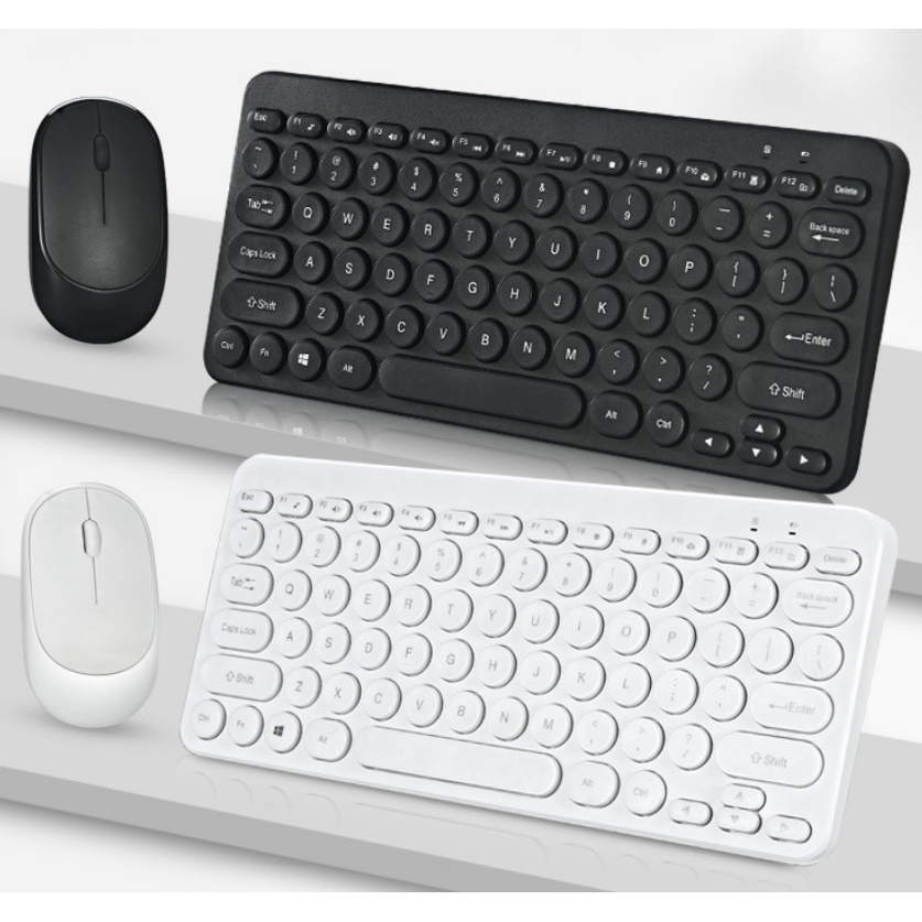 Keyboard Mouse Multimedia Slim Wireless 2.4Ghz