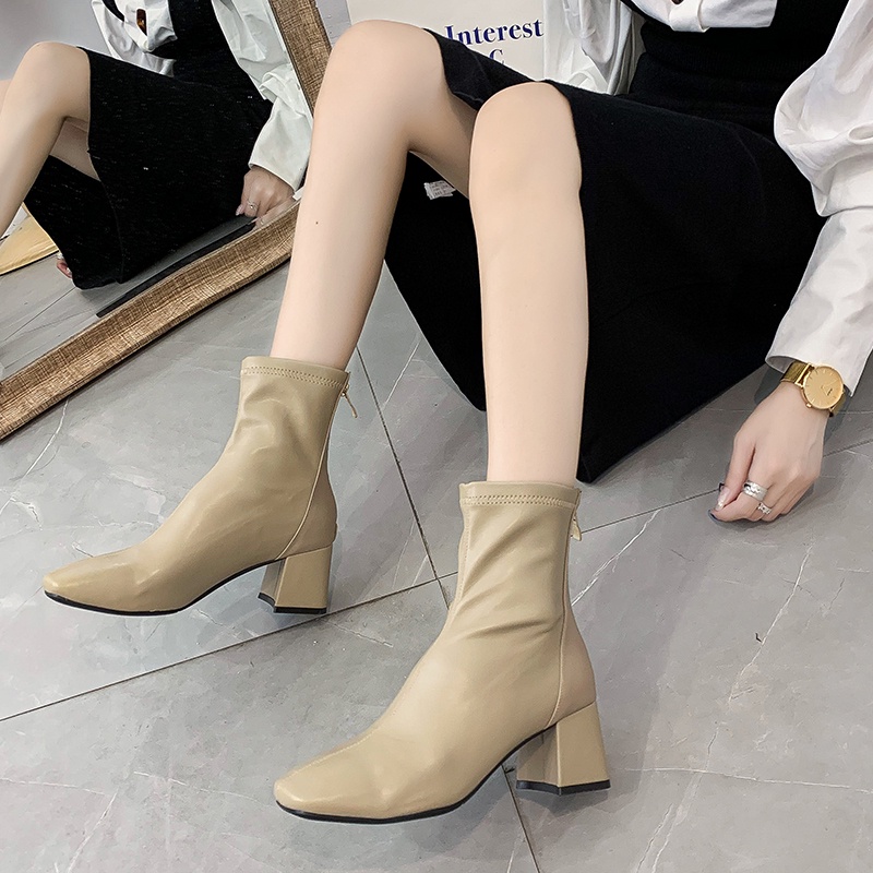 ✅PINKEY P026 Sepatu Boots Import Murah Wanita Terkini Flat Korea Terlaris Populer