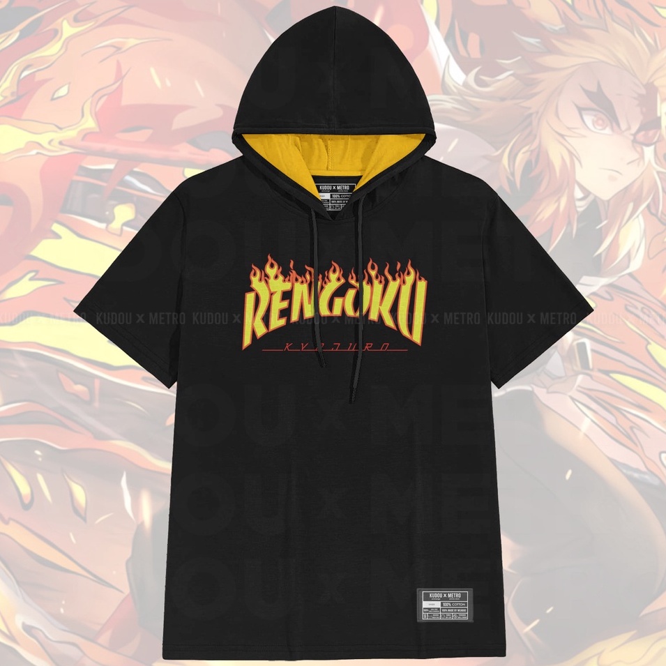 T-shirt Hoodie Rengoku Flame Hashira Anime Manga Premium Unisex