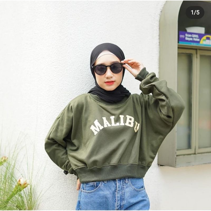 MALIBU SWEATER OVERSIZE WANITA - SWEATER OVERSIZE