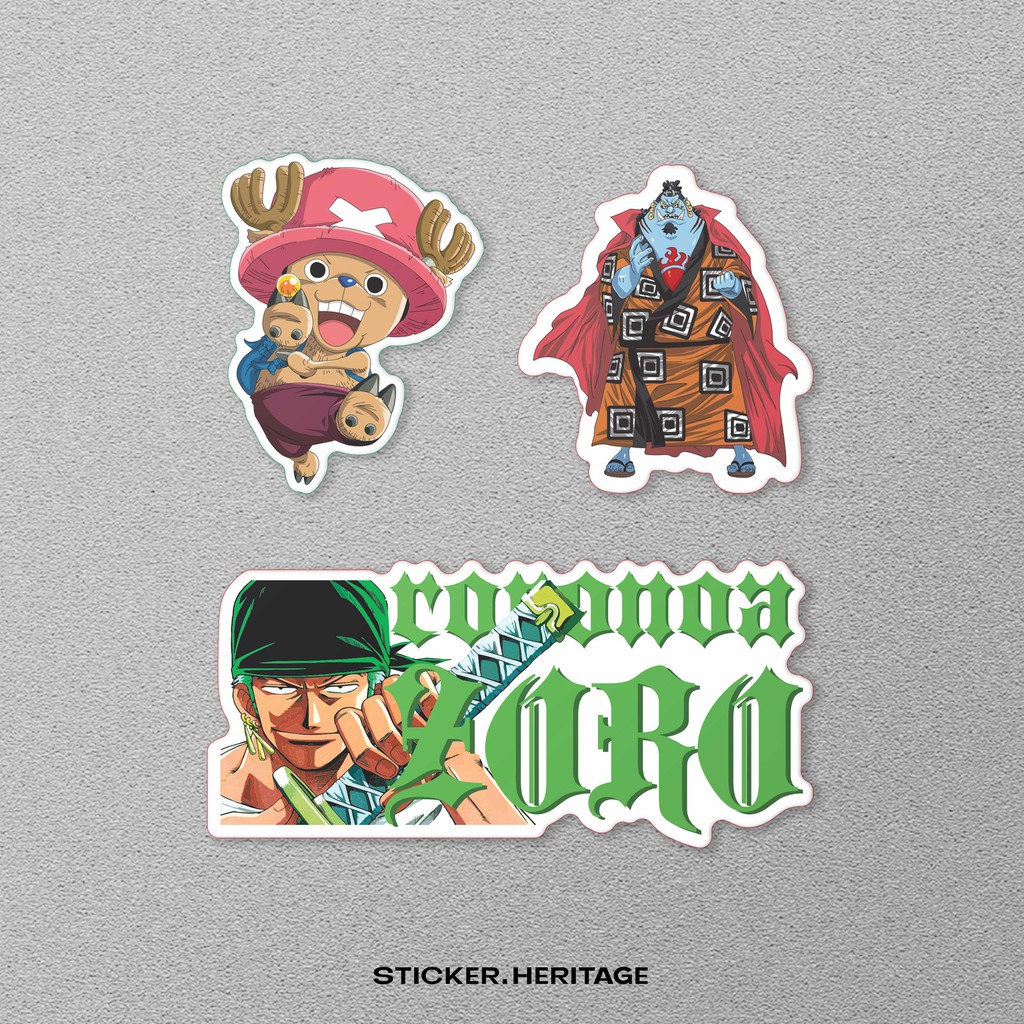 STIKER one piece poster anime Sticker Vinyl Laptop Waterproof DIY HP motor helm mobil ipad tablet