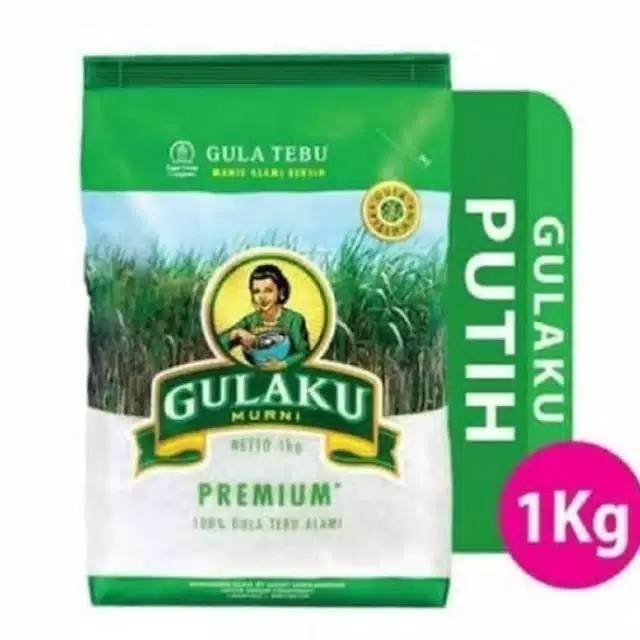 

GULAKU MURNI PREMIUM KEMASAN 1KG GULA PUTIH GULA PASIR GULA KRISTAL | 100% GULA TEBU KRISTAL PUTIH