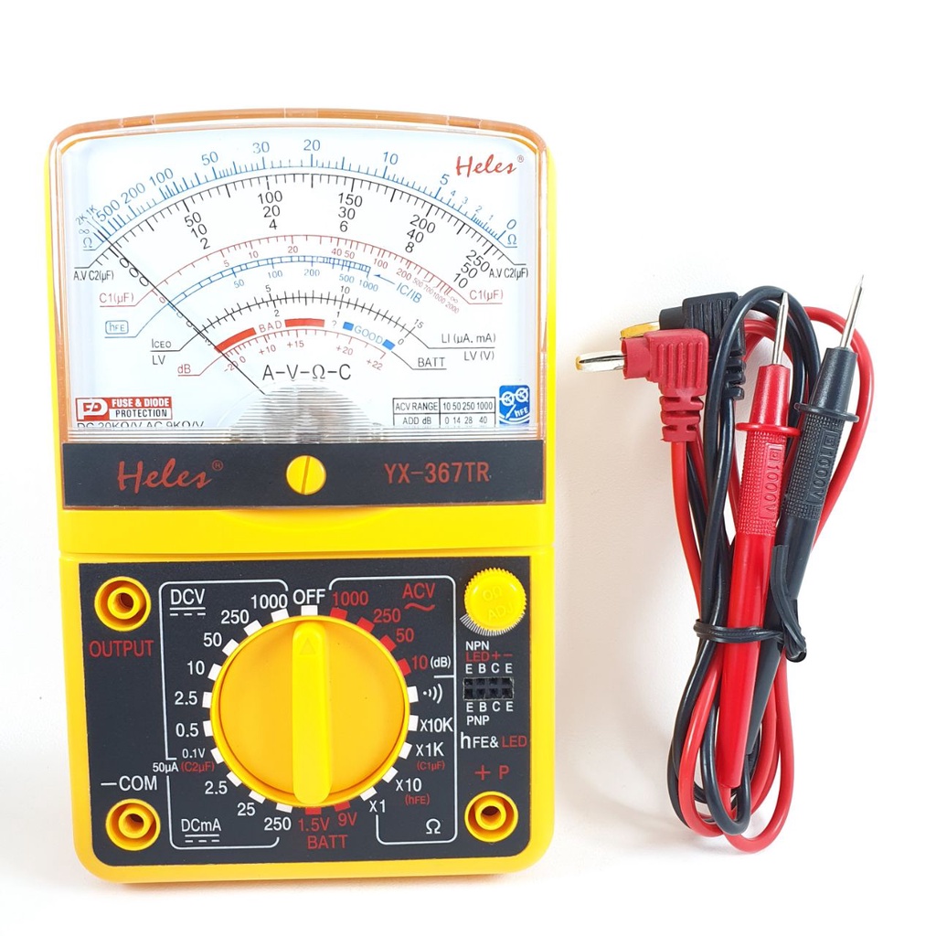 Multimeter Heles YX367TR Multitester Analog YX 367 TR Tester YX367 TR Avometer