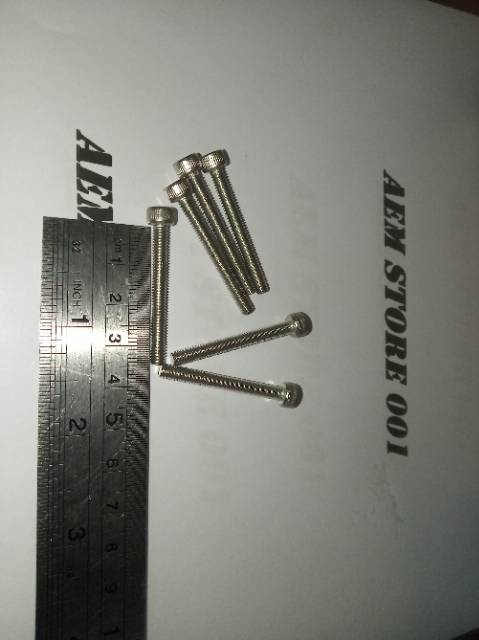 Baut L M4 x 35 (3.5cm) stainless 304