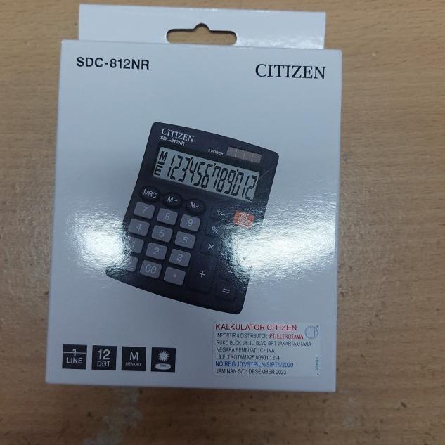 

➻ Kalkukator Citizen SDC-812BN 12 Digit / Calculator Citizen 12Digit ✪
