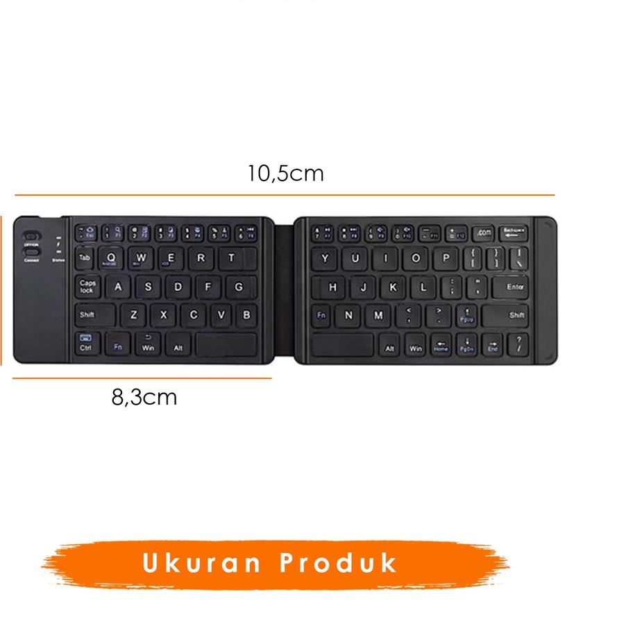 Giime.Id - Keyboard Portable Bluetooth Giime Lipat Magnetic Mudah Dibawa Chargerable Import Hight Qu