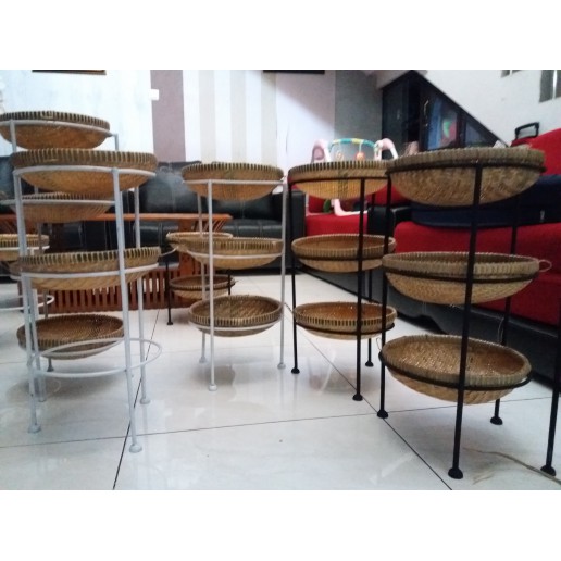 Rak Bawang dan Bumbu Dapur Susun 3