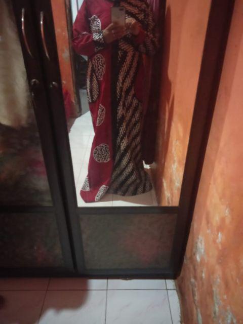 Gamis Batik Cap Motif Klasik Free Masker