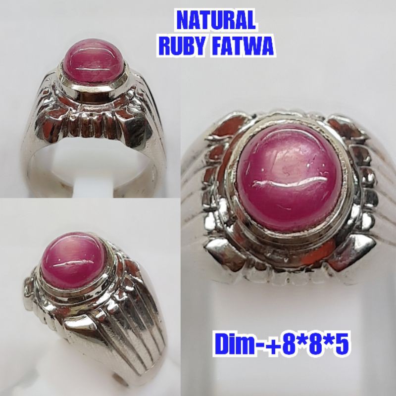 NATURAL BATU PERMATA RUBY FATWA D4