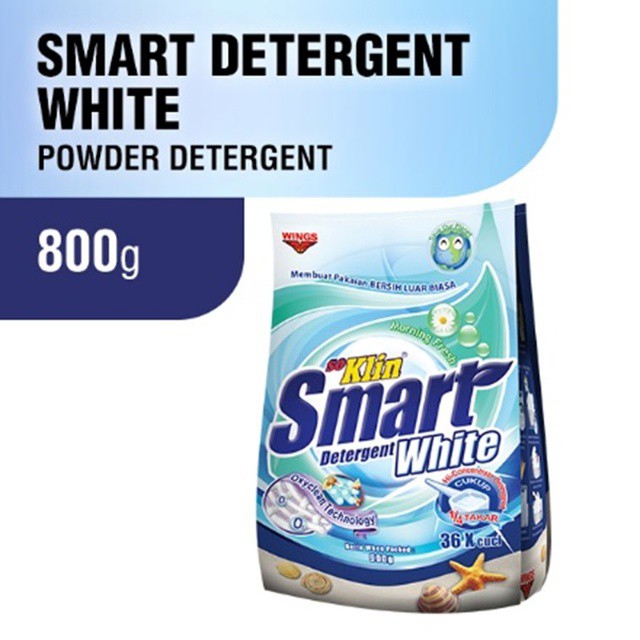 

So Klin Deterjen Bubuk Smart White Bag 800gr
